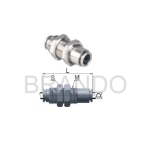 Engate rápido Push no encaixe de mangueira pneumática tipo Metal