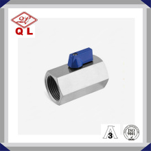 Válvula de esfera de fio de aço inoxidável de uma peça de aço inoxidável