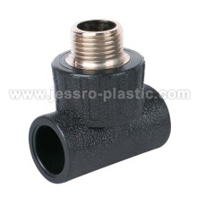 PE encaixes macho TEE (fio de cobre)